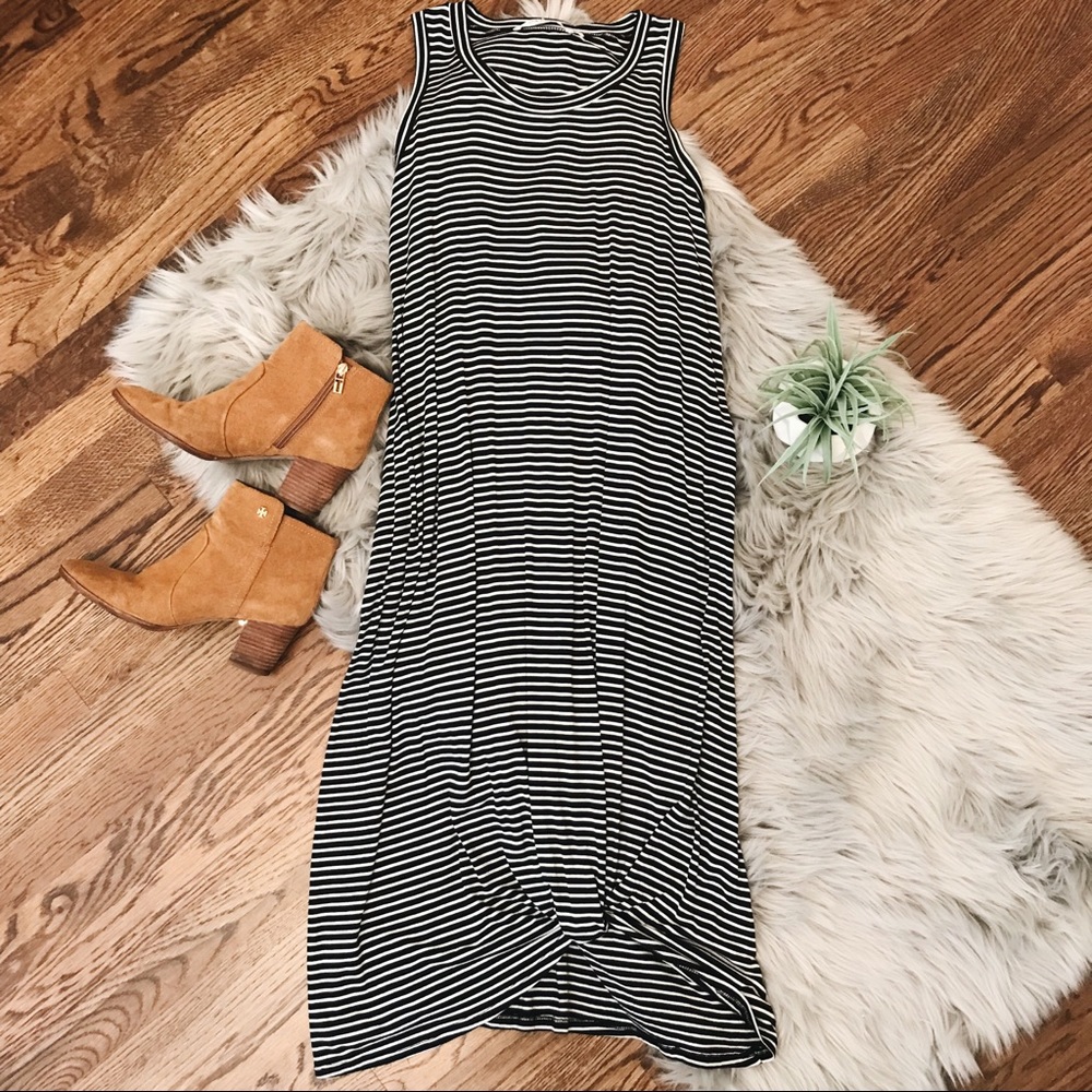 Finley Striped Knot Tank Dress
